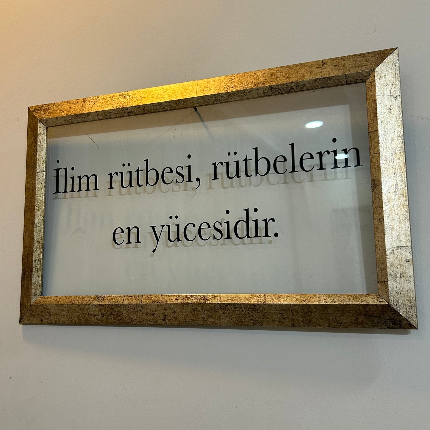 Türkçe “İlim Rütbesi rütbelerin en yücesidir”